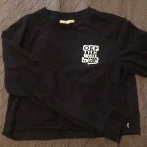 Cropped Long Sleeve Vans Top
